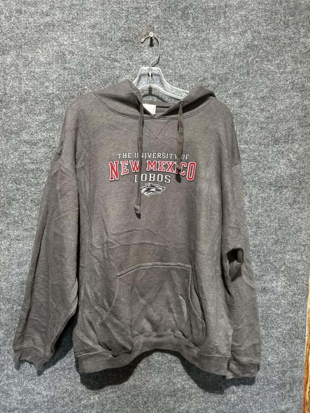 New Mexico Lobos Sweatshirt Mens Large Gray NCAA Basketball The Cotton Exchange
